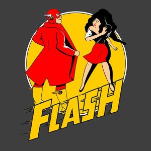 superhero spoof flash flashing t-shirt