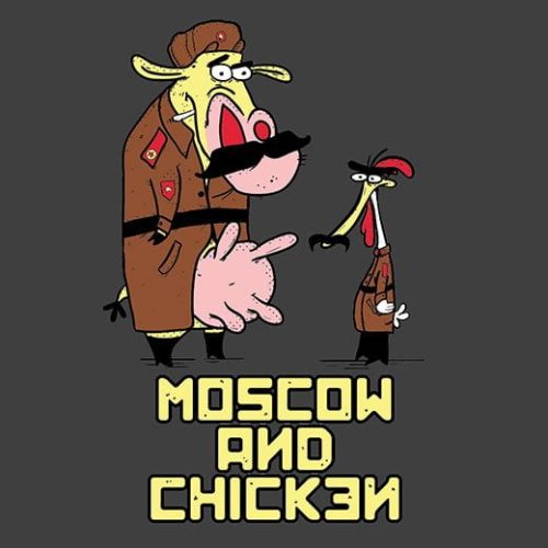 moscow and chicken cartoon network comic spoof t-shirt