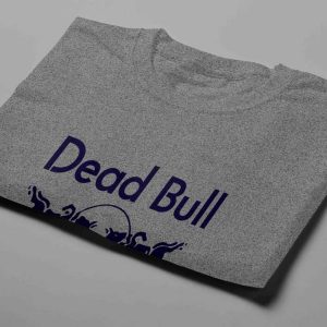 Red Bull Laugh it Off Parody Men's T-shirt - steel melange - folded short