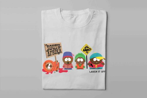 South Park Laugh it Off Parody Men's T-shirt - white - folded long