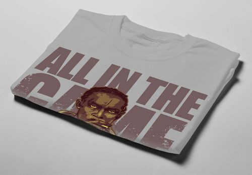 Omar Little The Wire Fan Art Men's T-shirt - cement - folded short