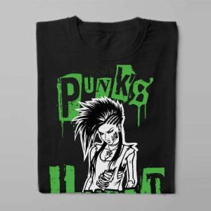 Punk Is Undead Gina-Rae Proxy Fable Forge Illustrated Men's Tee - black - folded long