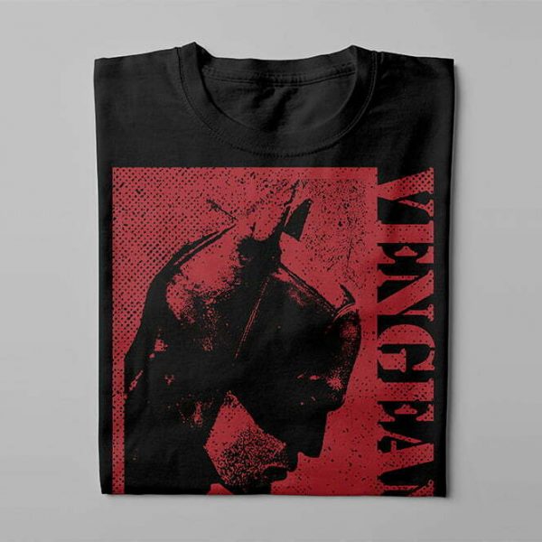 Piercing Blue Batman Vengeance Men's Graphic T-shirt - black - folded long