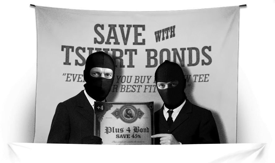 tshirt terrorist t-shirt plus bonds banner caption image