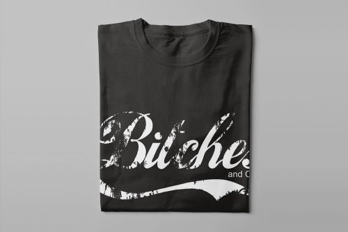 Bitches And Coke Coca-Cola Parody Luke Molver Men's T-shirt - black - folded straight