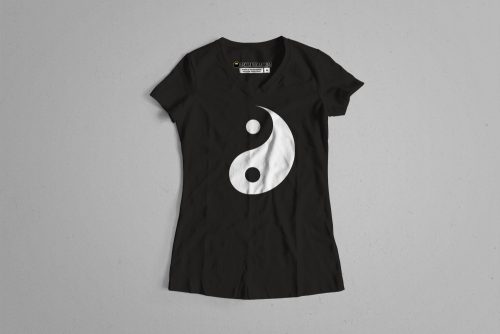 Yin Yang Esoteric Eastern Mysticism Tshirt Terrorist Ladies' T-shirt - black